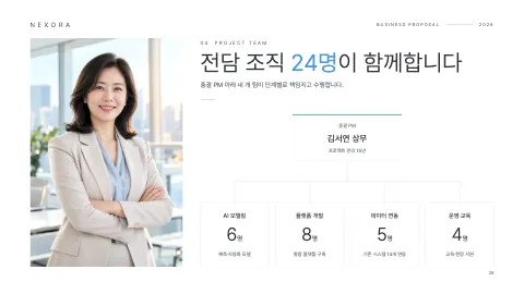 28. 전담 조직 24명이 함께합니다